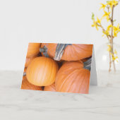 Carte Hallowe’en "Citrouilles" (Fleur jaune)