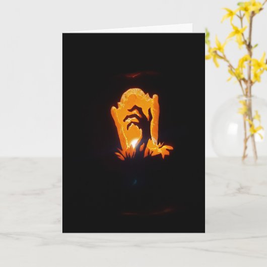 Carte Hallowe’en "Enterré Mind" (Fleur jaune)