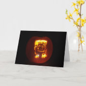Carte Hallowe’en "FRANK-O'LANTERN" (Fleur jaune)