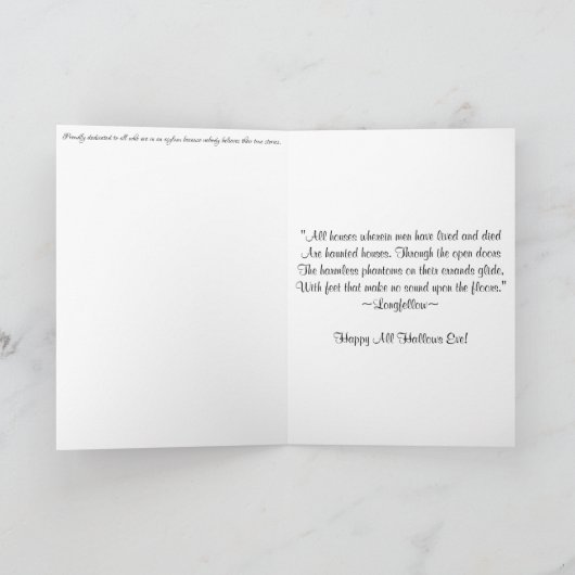 Carte Hallowe’en "Releasing the Soul" (Intérieur)