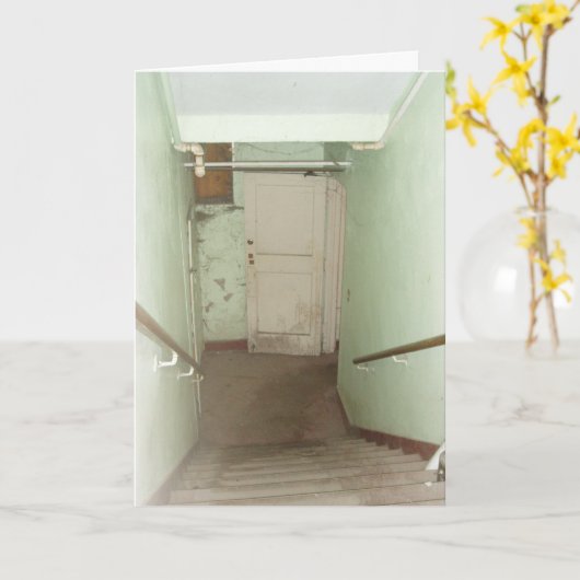 Carte Hallowe’en "Suivez le sentier" (Fleur jaune)