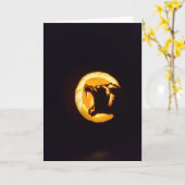 Carte Hallowe’en "Werewolf" (Fleur jaune)