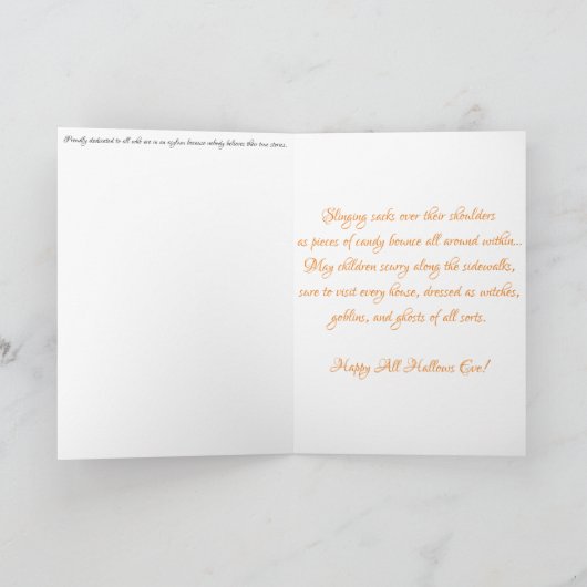 Carte Hallowe’en "Wicked Witch" (Intérieur)