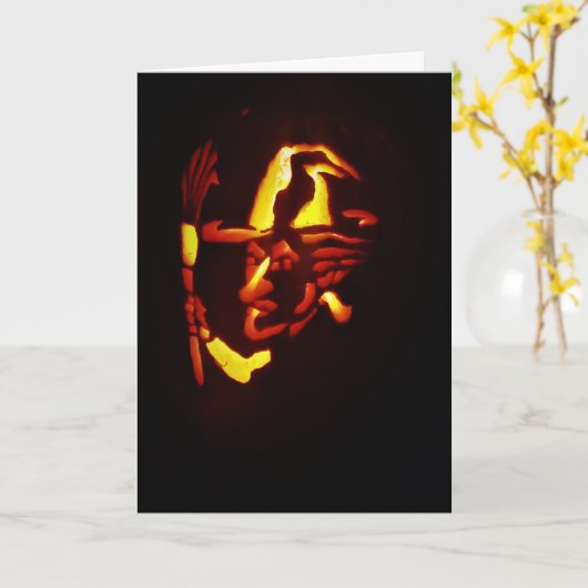 Carte Hallowe’en "Wicked Witch" (Fleur jaune)