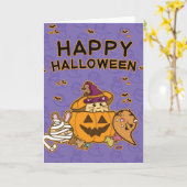 Carte Halloween (Fleur jaune)