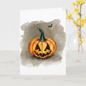 Carte Halloween (Fleur jaune)