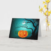 Carte Halloween (Fleur jaune)