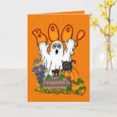 Carte Halloween (Fleur jaune)