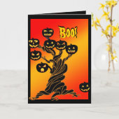 Carte Halloween (Fleur jaune)