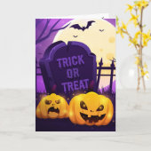 Carte Halloween (Fleur jaune)