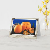 Carte Halloween (Fleur jaune)