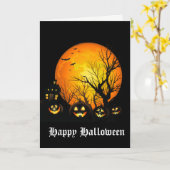 Carte Halloween (Fleur jaune)