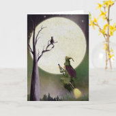 Carte Halloween (Fleur jaune)