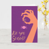 Carte Halloween (Fleur jaune)
