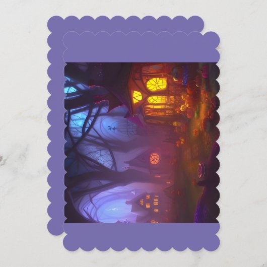 Carte Halloween (Devant / Derrière)