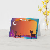 Carte Halloween (Fleur jaune)