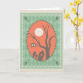 Carte Halloween (Fleur jaune)