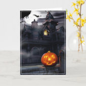 Carte Halloween (Fleur jaune)