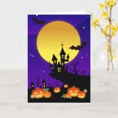 Carte Halloween (Fleur jaune)