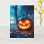 Carte Halloween (Fleur jaune)