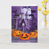 Carte Halloween (Fleur jaune)
