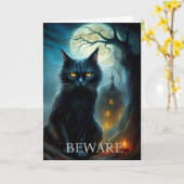 Carte Halloween (Fleur jaune)