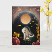 Carte Halloween (Fleur jaune)