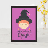 Carte Halloween (Fleur jaune)