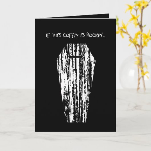 Carte Halloween (Fleur jaune)