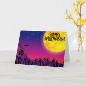 Carte Halloween (Fleur jaune)