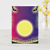 Carte Halloween (Fleur jaune)