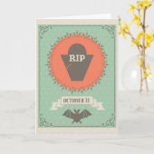 Carte Halloween (Fleur jaune)