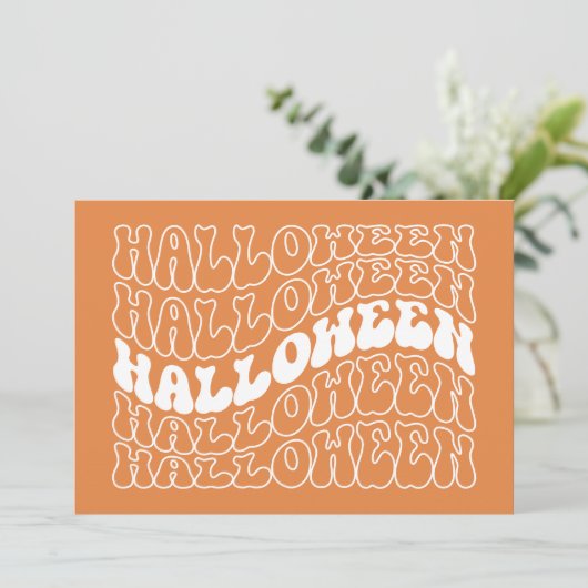 Carte Halloween (Debout devant)