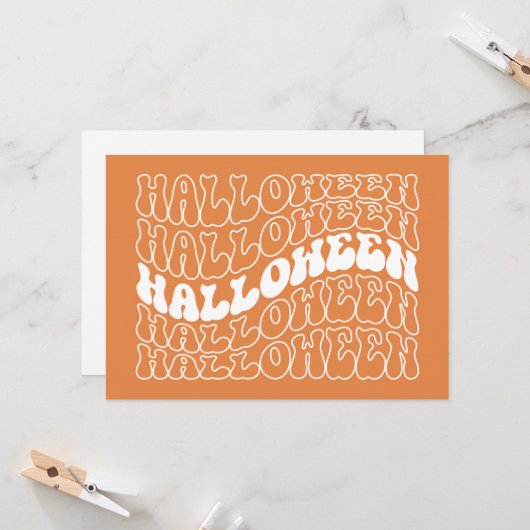 Carte Halloween (Devant/Arrière en situation)