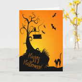 Carte 'Halloween' (Fleur jaune)