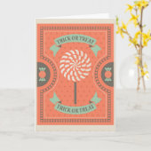 Carte Halloween (Fleur jaune)