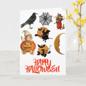 Carte Halloween (Fleur jaune)