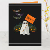 Carte Halloween (Fleur jaune)