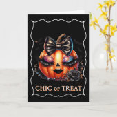 Carte Halloween (Fleur jaune)