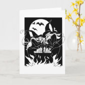 Carte Halloween (Fleur jaune)