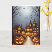 Carte Halloween (Fleur jaune)