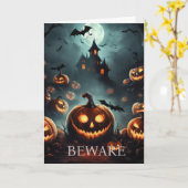 Carte Halloween (Fleur jaune)