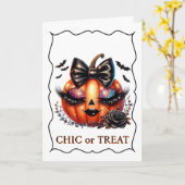 Carte Halloween (Fleur jaune)