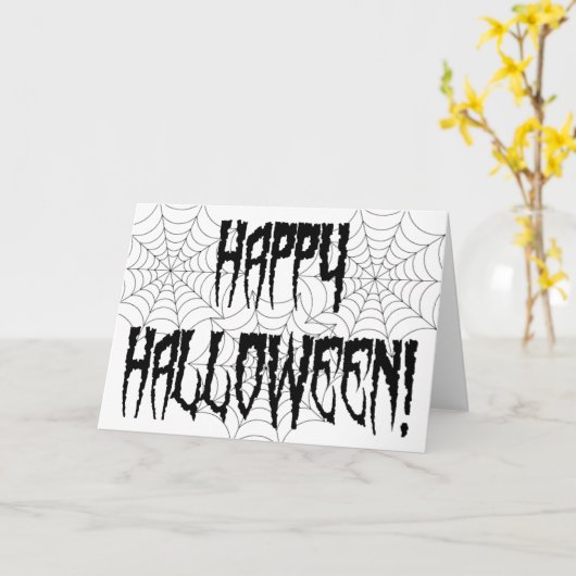 Carte Halloween (Fleur jaune)