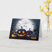 Carte Halloween (Fleur jaune)