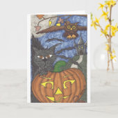 Carte Halloween (Fleur jaune)