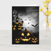 Carte Halloween (Fleur jaune)