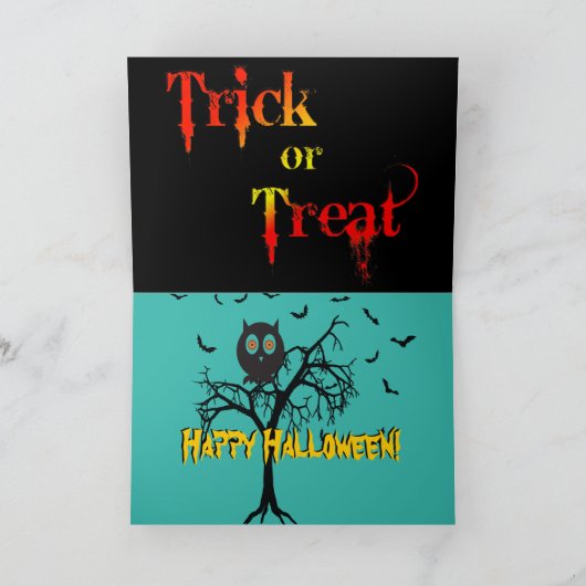 Carte Halloween (Intérieur)