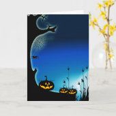 Carte Halloween (Fleur jaune)