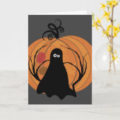 Carte Halloween (Fleur jaune)